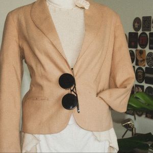 Vintage Plum Tree Crop Blazer